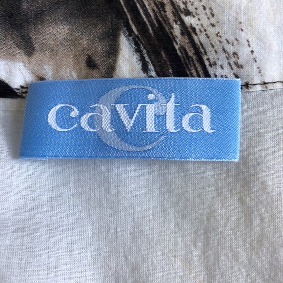 Cavita cotton print swim cover up dress 12 - Picture 11 of 14